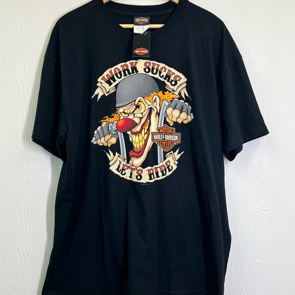 Harley Davidson - NWT Outer Banks North Carolina Pirate And Clown T Shirt XL - Picture 5 of 9